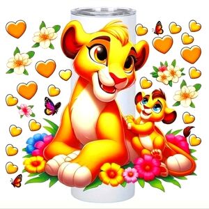 ‼️B2G1F 20oz Skinny Tumbler, Lion King Mommy and Me, New